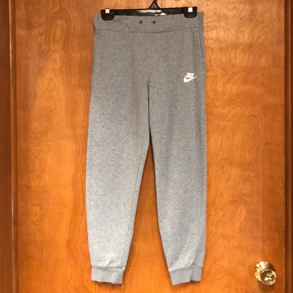 🏐 Nike Sportswear Girl’s NSW PE Pant Joggers / Sweatpants, Size L - Gray - Picture 2 of 11